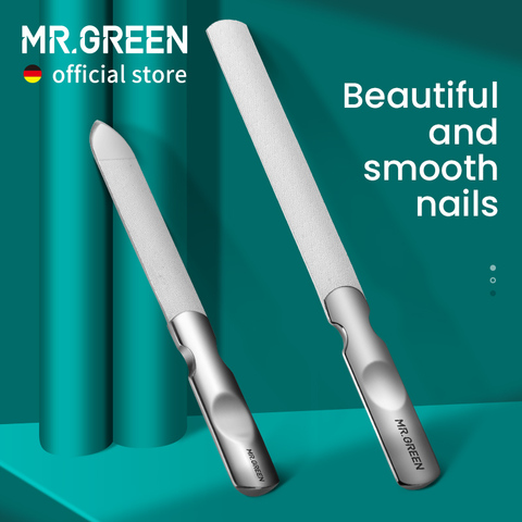 MR.GREEN Double Sided Nail Files Stainless Steel Manicure Pedicure Grooming For Professional Finger Toe Nail Care Tools ► Photo 1/6