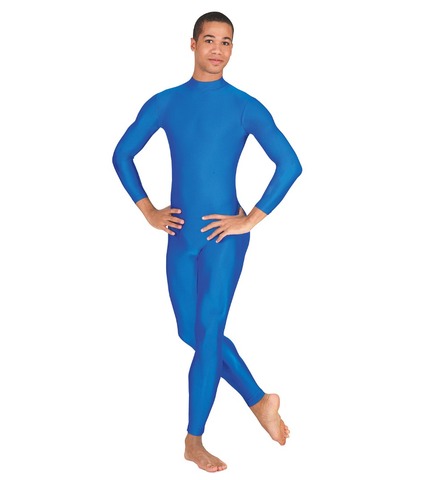 Speerise Adult Unisex Mock Neck Long Sleeve Unitard Men Spandex  Unitards Bodysuit Full Length Gymnastics Dance Wear ► Photo 1/6