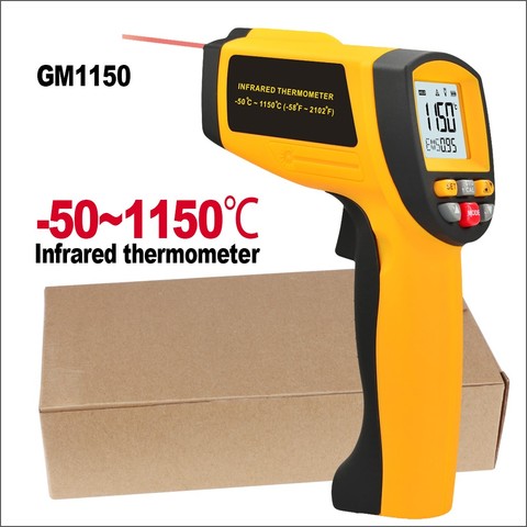 GM1150 Industrial Infrared Laser Thermometer Meter Non-Contact Long distance Industrial Pyrometer Thermometer Handheld Pyrometer ► Photo 1/6