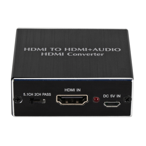 4K HDMI Audio Extractor, TOSLINK, 3.5 mm Stereo, RCA Outputs