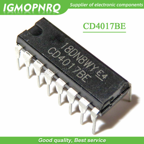 10pcs CD4017 CD4017B CD4017BE 4017 DIP DECADE COUNTER DIVIDER IC New Original ► Photo 1/1