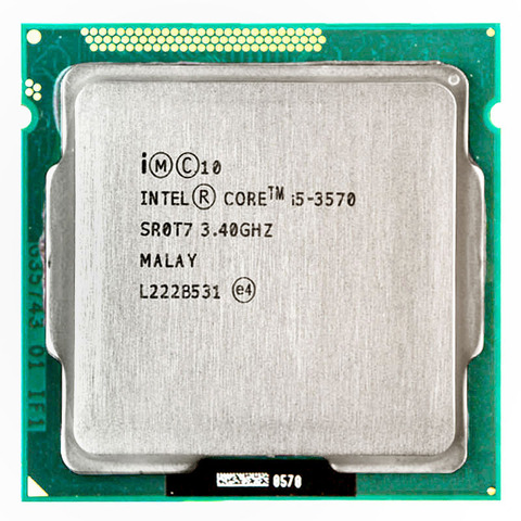 Intel Core i5 3570 processor i5 -3570 3.4GHz/ 6MB LGA 1155 CPU Processor  HD 2500 Supported memory:  DDR3-1333, DDR3-1600 ► Photo 1/1