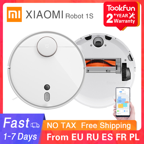 2022 XIAOMI MIJIA Mi Robot Vacuum Cleaner 1S 2 for Home Automatic Sweep Dust Sterilize cyclone Suction WIFI APP Smart Planned RC ► Photo 1/6