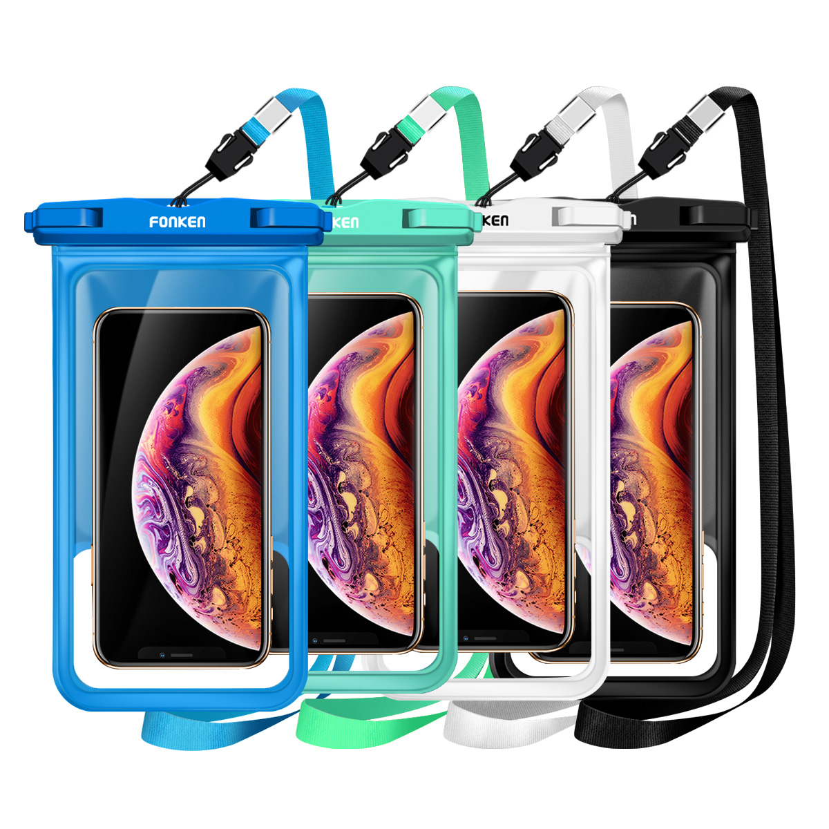 FONKEN Waterproof Case For Phone Cover Sea Swim Float Bag Underwater Swimming Dry Bag 6.5 inch Smartphone Sponge Floating Pouch ► Photo 1/6
