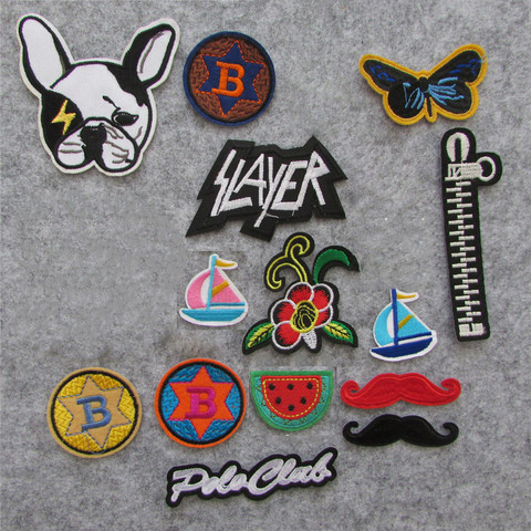 2016 year cartoon patter fashion hot melt adhesive applique embroidery patch DIY clothing accessory patches stripes C5360-C5381 ► Photo 1/1