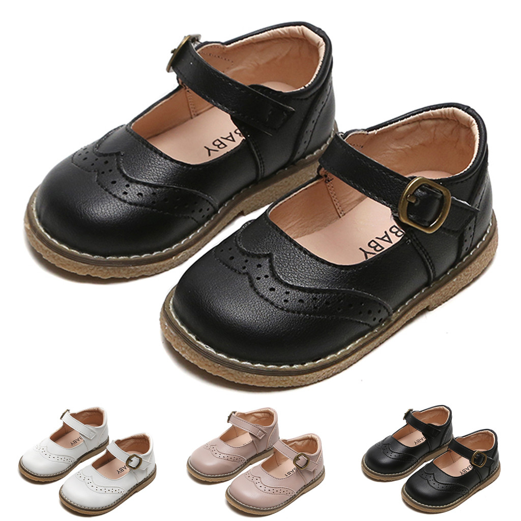 Buy Online Baby Girls Leather Shoes For Kids British Party Student School Shoes Sandals Solid Color Toddler Teenager Girls Leather Shoes Alitools