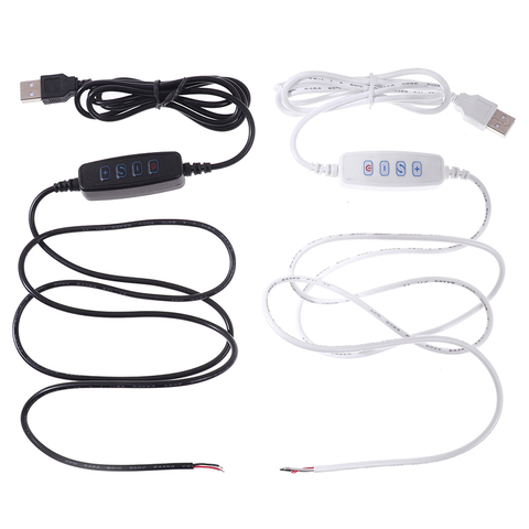 1pc LED Dimmer USB Port Power Supply Line Extension Cable With ON OFF Switch Adapter ► Photo 1/6