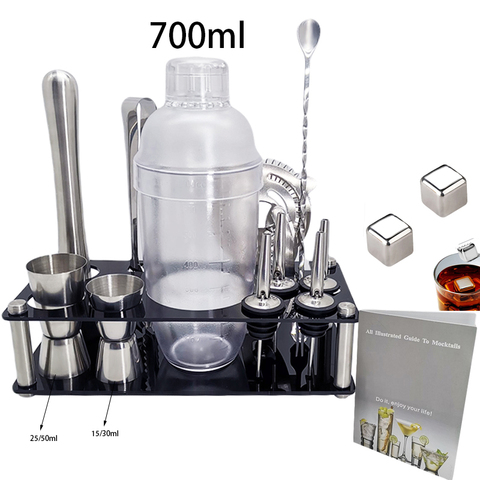 1-15 Piece Cocktail Shaker Set Bartender Kit Bar Tool Set Perfect Bartending Kit and Martini with Stylish Stand Drinks Recipe ► Photo 1/1