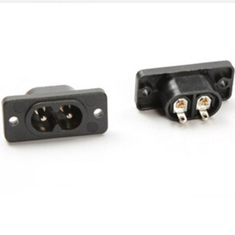 Hot Selling AC250V 2.5A 5pcs 2Pin IEC 320 C8 Screw Mount Inlet Plug Socket ► Photo 1/1