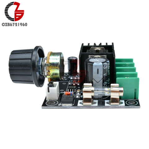 10A 12V-40V PWM DC Motor Speed Controller Smooth Soft Start Brushless Motor Speed Control Power Regulator with Knob Switch ► Photo 1/6