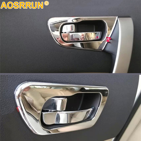 For Nissan Qashqai J10 2007 2008 2009 2010 2011 2012 Car Accessories ABS chrome interior trim doors hand decoration Cover ► Photo 1/1