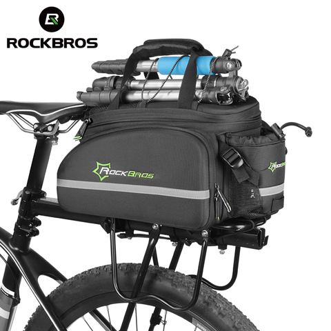 ROCKBROS Bicycle Carrier Bag MTB Bike Rack Bag Trunk Pannier Cycling Multifunctional Large Capacity Travel Bag With Rain Cover ► Photo 1/6