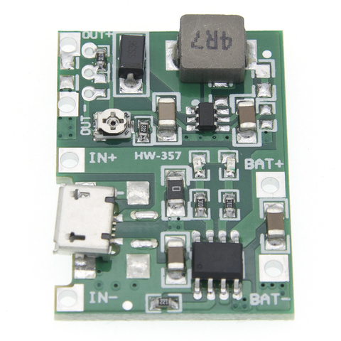 Lithium Li-ion 18650 3.7V 4.2V Battery Charger Board DC-DC Step Up Boost Module Integrated Circuits ► Photo 1/6