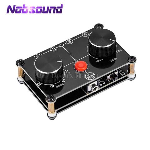 Little Bear Mini 4 Port Stereo Manual Selector Audio Sharing 3.5mm AUX Speaker Headphone Switcher ► Photo 1/6