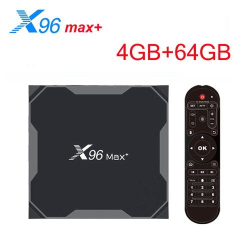 Russian X96 Max plus Android 9.0 Smart TV Box 4GB 64GB 32GB Amlogic S905X3 8K Wifi X96Max+ Set Top Box 2GB 16GB No app included ► Photo 1/6