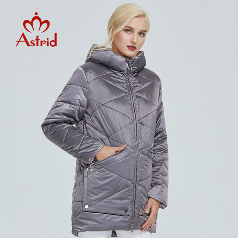 2022 Astrid winter jacket women Contrast color Waterproof fabric with cap design thick cotton clothing warm women parka AM-2090 ► Photo 1/6
