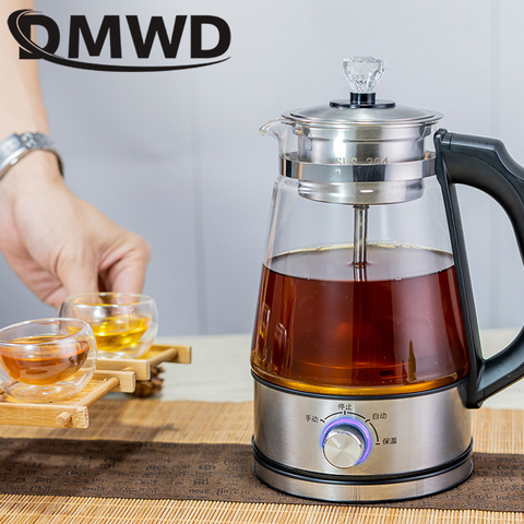 DMWD 1L Electric Kettle Coffee Tea Maker Black Pu 'er Glass Tea Maker Automatic Steam Spray Teapot Kettles Health Pot ► Photo 1/5