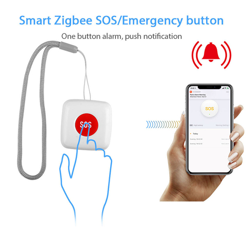 Smart SOS Call Button, Wireless Pager Nurse Calling Alert System Emergency Button for Home/Elderly/Patient Vibration Pager ► Photo 1/4