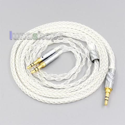 LN007040 6.35mm Pure Silver Gold Palladium Alloy Headphone Cable For Hifiman Sundara Ananda HE1000se HE6se he400i he400se Arya ► Photo 1/6