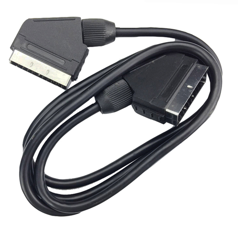 Scart to sart cable EU Scart cable for TV DVD STB 21-pin Scart male to male 0.75m ► Photo 1/5