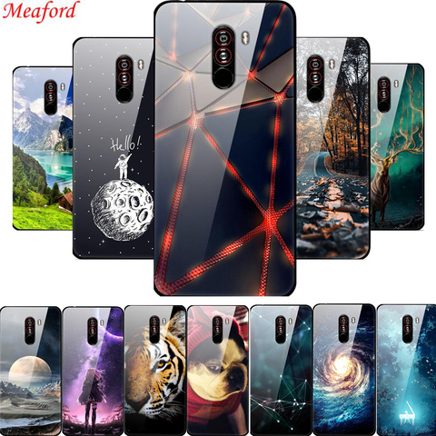 Poco F1 Case For Xiaomi Pocophone F1 Case Glass Back Cover For Xiaomi Pocophone F1 Case Mi 9t Mi9t Redmi Note 8 Pro Note 9s Case ► Photo 1/6