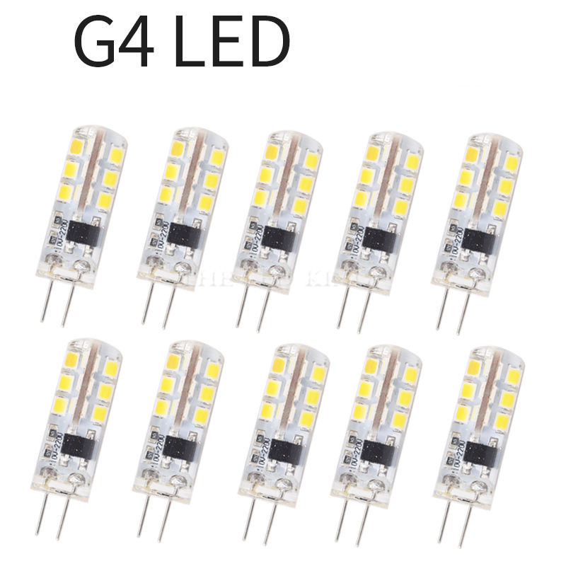 Led G4 Bulb Light Cool/Warm White 3W 12V SMD Lamp Replace Halogen Dimmable 10Pcs 