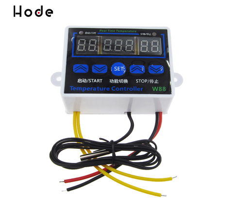 W88 12V/24V/220V Digital Control Temperature Microcomputer Thermostat Switch Thermometer New Thermoregulator ► Photo 1/5