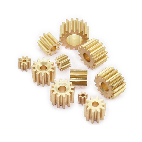 2PCS 7-16 Teeth 0.3/0.4/0.5 Modulus Metal Gear Motor Shaft Reduction Copper Gear 1mm-5mm Hole ► Photo 1/6