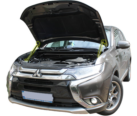 for Mitsubishi Outlander 3 GF/GG/ZJ/ZK Front Bonnet Hood Modify Gas Struts Carbon Fiber Spring Damper Lift Support Absorber ► Photo 1/6