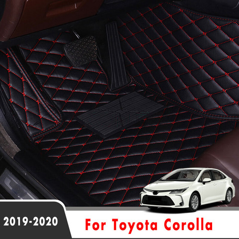 Car Floor Mats For Toyota Corolla E210 210 2022 Auto Accessories Custom Protector Covers Waterproof Anti dirty Leather Rugs ► Photo 1/6