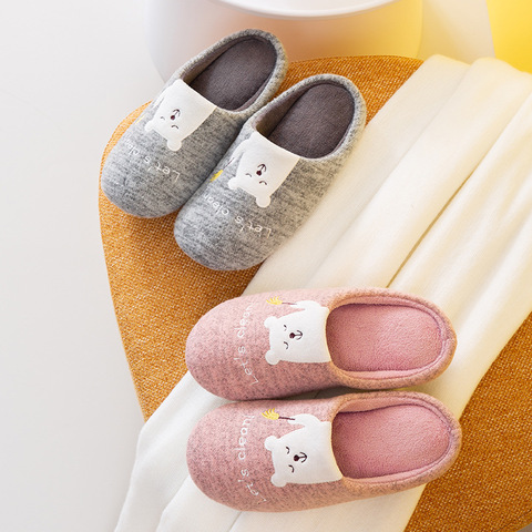 Winter Warm Home Women Fur Slippers Cute Fox Unicorn Bear Animals Indoor Cartoon Ladies Slippers Soft Memory Foam Couples Shoes ► Photo 1/6