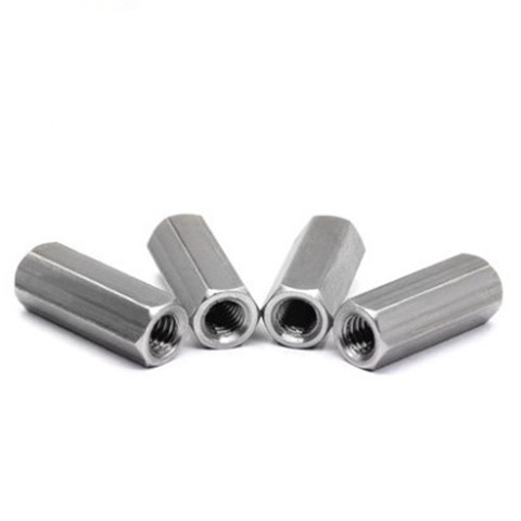 2pcs M3 M4 M5 M6 M8 304 Stainless Steel Long Rod Coupling Hex Nut High Strength Hex Nutsert ► Photo 1/3