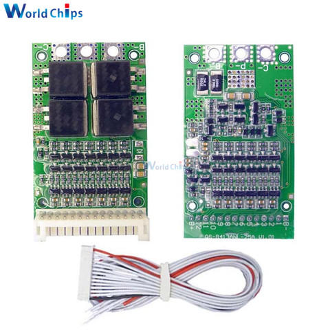 BMS 6S 7S 8S 9S 10S 11S 12S 13S  25A 4.2V Lithium Li-ion Lifepo4 Battery Charge Protection Board Lifepo4 Pack BMS PCB PCM ► Photo 1/6