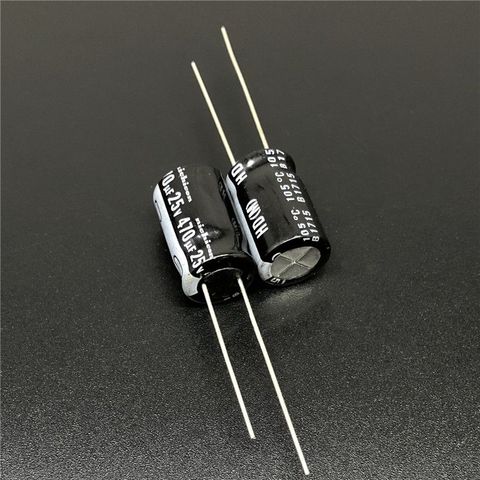 10Pcs/100Pcs 470uF 25V NICHICON HD Series 10x16mm Super Low Impedance 25V470uF Aluminum Electrolytic Capacitor ► Photo 1/2