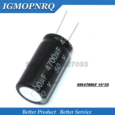 2PCS 50V4700UF 18*35mm 4700UF 50V 18*35 Aluminum electrolytic capacitor new ► Photo 1/1