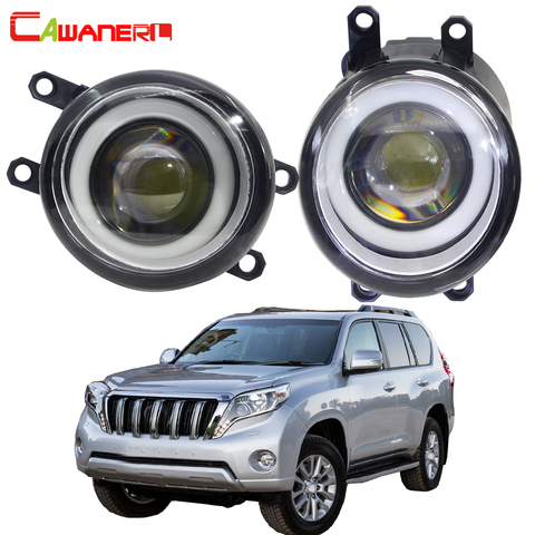 Cawanerl For Toyota Land Cruiser Prado J150 2009-2013 Car LED Fog Light Angel Eye Daytime Running Light DRL H11 30W 12V 2 Pieces ► Photo 1/6