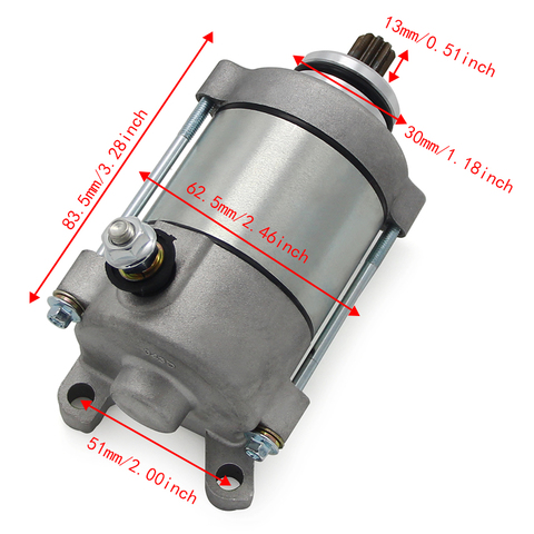 Motorcycle Starter Motor For Honda CRF450 CRF450X  2005 2006 2007 2008 2009 2010 2011 2012 2023 2014 2015 20162022 31200-MEY-671 ► Photo 1/6