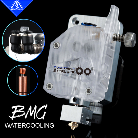 Mellow 3D Printer Parts W-Bmg Water Cooled Extruder For 1.75 MM Ender 3 J-head Anet A8 cr-10 E3d V6 Super Volcano Nozzle Hotend ► Photo 1/6