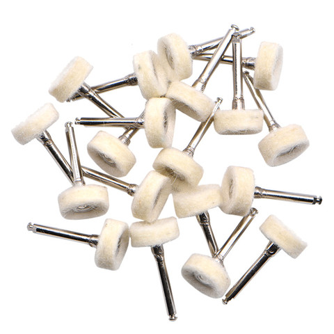 10Pcs/lot Dental Polishing Wheel Wool Cotton Polishing Teeth Polisher Brushes Polishers for low speed Contra Angle handpiece ► Photo 1/6