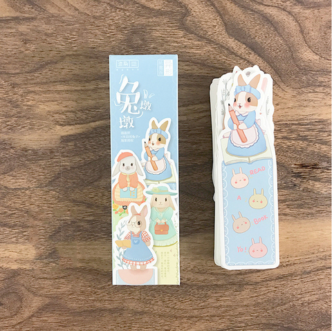 Mohamm 30pcs/lot Cute Rabbit Paper Bookmark for Books Clips Book Markers Stationery School Office Supplies ► Photo 1/6