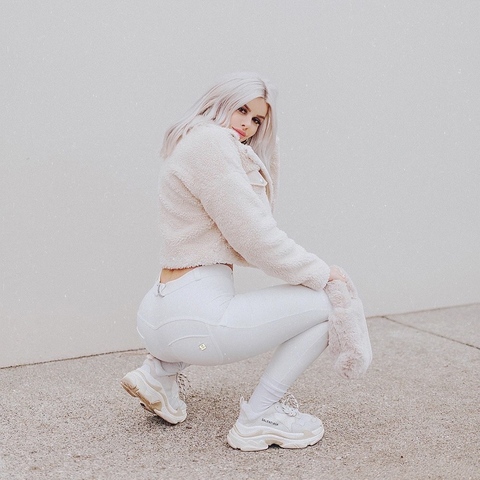 Melody White Faux Leather Pants Leggings Skinny Gym Shinning White Skinny Leggings Women Sweatpants Full Length Pencil Pants ► Photo 1/6