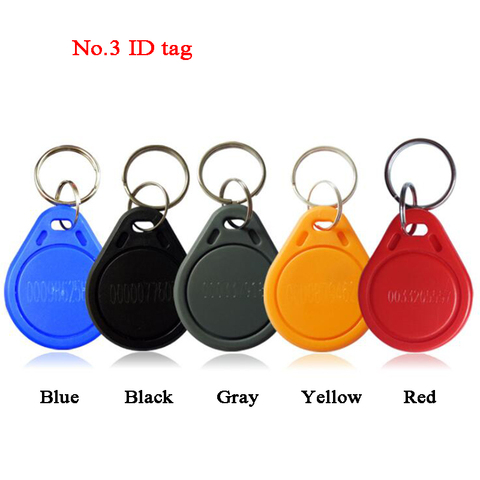 100pcs ID key tag RFID Key 125Khz TK4100 contactless Key Token Keyfobs badges Intercom door phone key Access control ► Photo 1/3