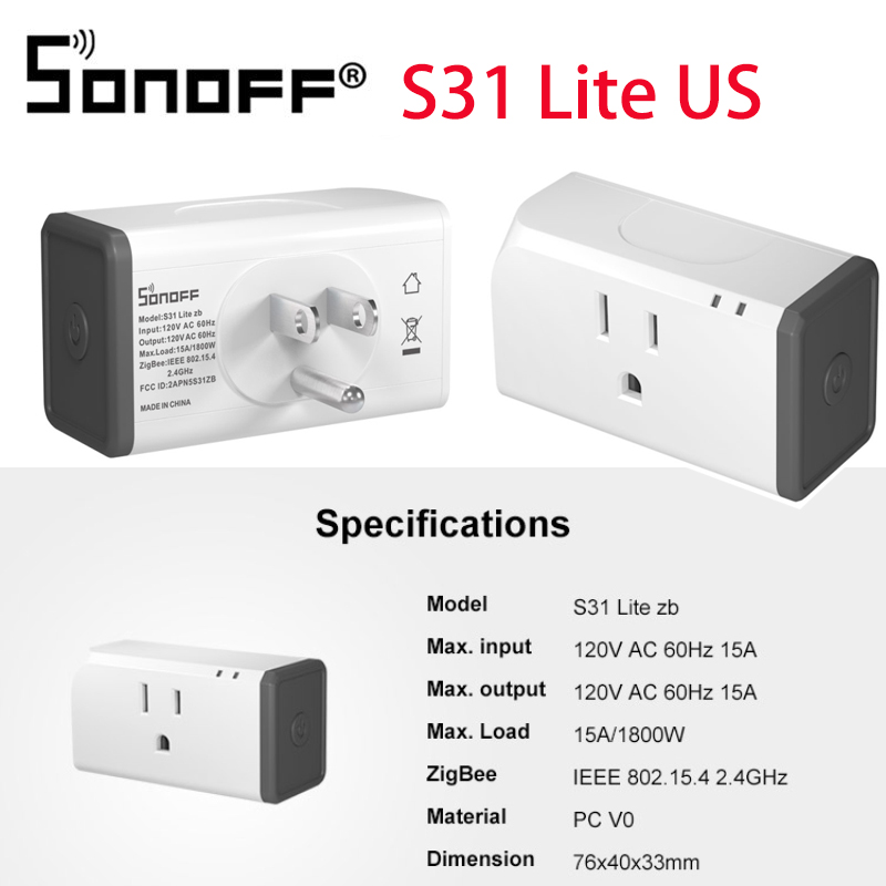 1/3/5PCS Itead SONOFF S26 WiFi Smart Plug EU Power Socket Wireless Outlet  Timer Remote Control Works with Alexa Google Home