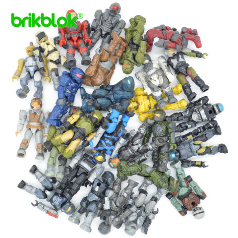 20/50/100pcs lot Halo Wars Random Styles Warriors Monsters Building Blocks Bricks Games Kids Gifts Toys with Weapons Guns ► Photo 1/2