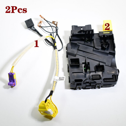 2 Pcs Wheel Steering Multifunction Cruise Control Module and Wire harness For Golf MK5/6 1K0953549CH 1K0 953 549 CH ► Photo 1/6