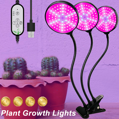 USB LED Grow Light 5V LED Grow Light Full Spectrum For Plants Lamp Aquarium For LED indoor Vegetable Flower seedling Grow Tent ► Photo 1/6