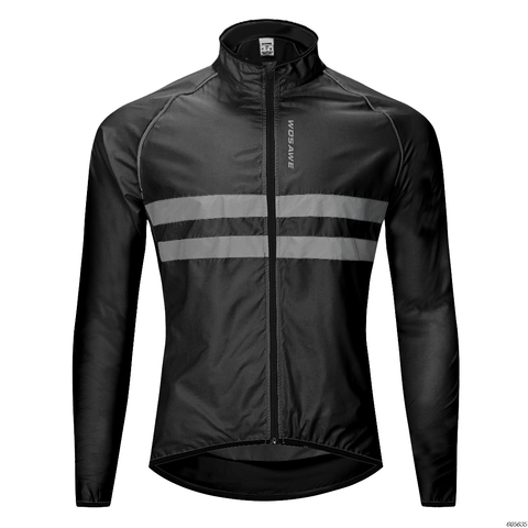 WOSAWE Reflective Cycling Jacket High Visibility MultiFunction Jersey Road MTB Bicycle Windproof Quick Dry Rain Coat Windbreaker ► Photo 1/6