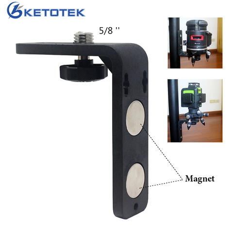 5/8 '' Laser Level Bracket Strong Magnet Adsorption L-Bracket Leveling Support for Universal Laser Levels ► Photo 1/6