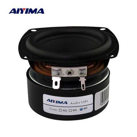 AIYIMA 2Pcs 3 Inch Portable Audio Bass Speaker 4 8 Ohm 25W Home Theater Hifi Stereo Woofer Speakers Subwoofer Loudspeaker Horn ► Photo 1/5