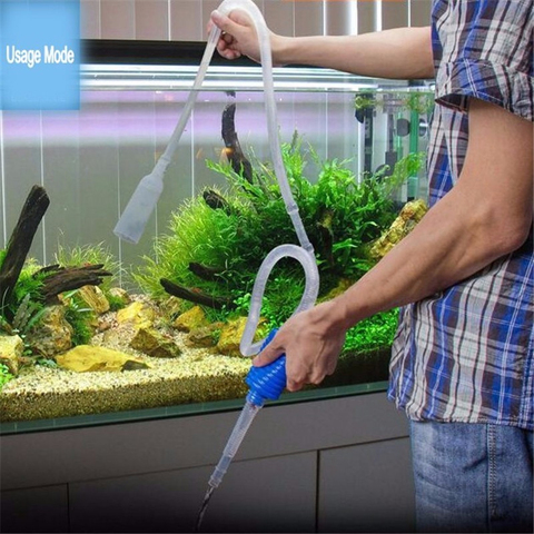 1Pc Semi-automatic Aquarium Clean Vacuum Water Change Changer Gravel Aquarium Simple Fish Tank Vacuum Siphon Pump Cleaner ► Photo 1/6